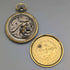 Swiss vintage WILKA pocket watch K18 gold thin open face works well