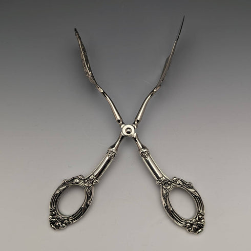 앤티크 순은 핸들 케이크 집게 WEB Silver Company