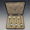 1929년 영국 빈티지 순은 티스푼 6본 세트 (케이스 포함) - Mappin and Webb