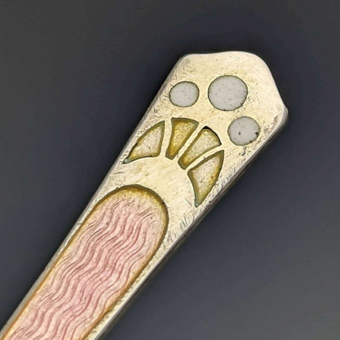 1929년 영국 빈티지 순은 티스푼 6본 세트 (케이스 포함) - Mappin and Webb