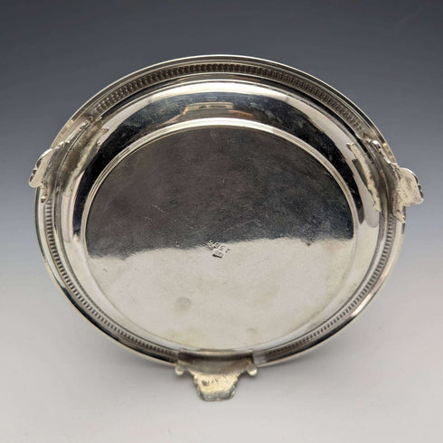 Hacia 1896, barril para galletas de plata chapada, antigüedad británica, Henry Bourne