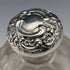 1908 British Antique Cut Glass Perfume Bottle Sterling Silver Lid Levi & Salaman