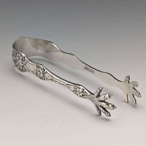 Scandinavian Vintage Silver Plated Sugar Tongs TH Marthinsen