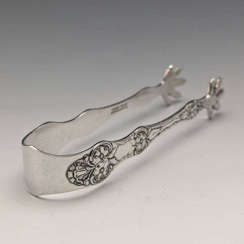 Scandinavian Vintage Silver Plated Sugar Tongs TH Marthinsen
