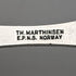 Scandinavian Vintage Silver Plated Sugar Tongs TH Marthinsen