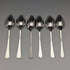 1930s British Vintage Sterling Silver Enameled Teaspoon Set of 6