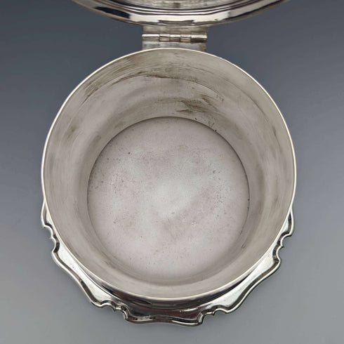 British Antique Silver Plated Biscuit Barrel Henry Atkins