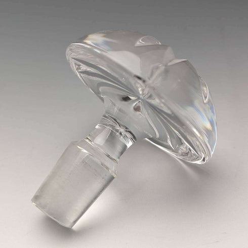 1979년 영국 빈티지 컷 글라스 순은 장식 디캔터 Mappin and Webb