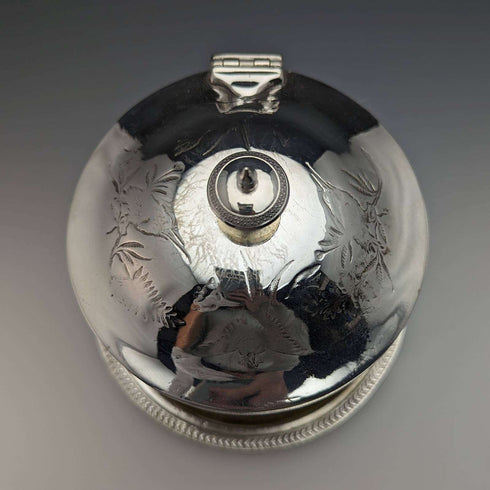 英国古董镀银饼干桶 W.W.Harrison & Co