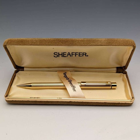 美国复古西华(Sheaffer)Targa 镀金自动铅笔,附原装笔盒