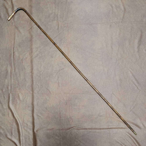 1900년경 영국 앤티크 슬림형 경량 스틱 지팡이 L자 핸들 91.5cm