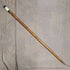Swiss Made Antique Hiking Stick Cane with Fur Handle 82cm