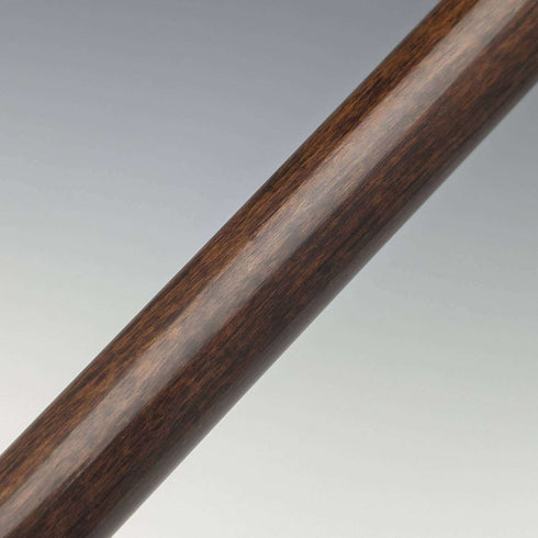 1895년 영국 앤티크 신사용 지팡이, 순은 장식 L자형 핸들, 91cm