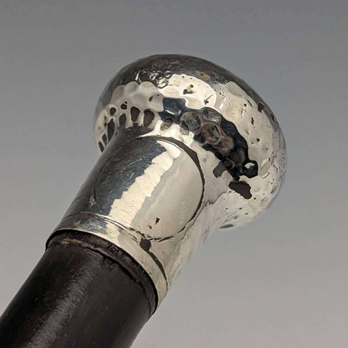 约1920年 英国古董绅士手杖 纯银圆柄 87cm