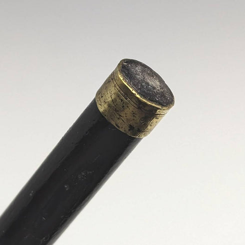约1920年 英国古董绅士手杖 纯银圆柄 87cm