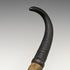 Swiss Made Antique Hiking Stick Cane with Fur Horn Handle 93cm