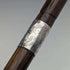 Bastón antiguo británico para caballero, 1919, fino y ligero, con mango curvo, 91 cm