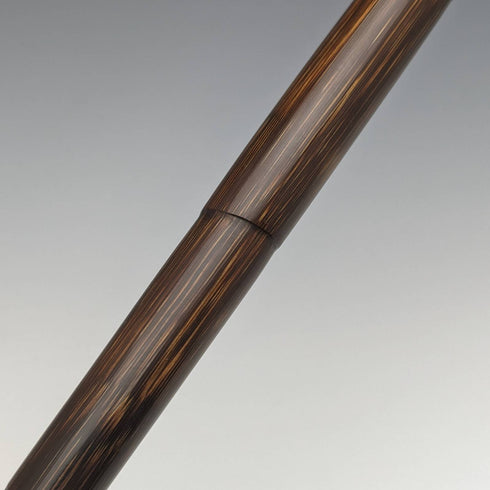 Bastón antiguo británico para caballero, 1919, fino y ligero, con mango curvo, 91 cm
