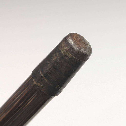 Bastón antiguo británico para caballero, 1919, fino y ligero, con mango curvo, 91 cm