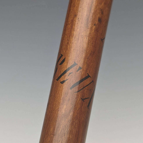 Swiss Made Antique Hiking Stick Cane with Fur Handle 82cm
