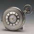 1943 British Bravingtons Renown pocket watch pure silver half hunter refurbished working well
