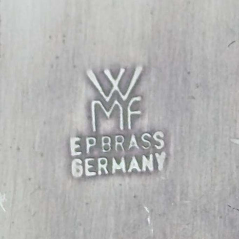 德国产维多利亚时期风格银镀层叶形托盘 WMF