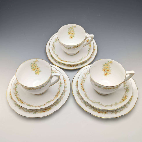 1940年代英國格萊斯頓茶杯三件套3件套