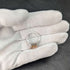 British vintage jewelry peach cubic zirconia pure silver ring
