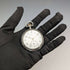 Reloj de bolsillo Longines antiguo de alrededor de 1911, caja de plata grabada, esfera abierta, en buen estado de funcionamiento.