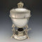 Hacia 1910, huevera inglesa antigua de plata chapada, Walker and Hall