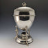 Hacia 1910, huevera inglesa antigua de plata chapada, Walker and Hall