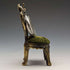 1920s Brass Chair Pocket Watch Holder Green Sheet