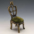 1920s Brass Chair Pocket Watch Holder Green Sheet