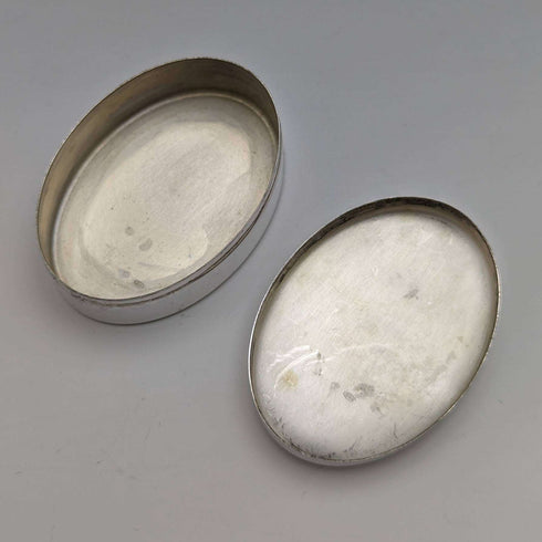 Italian Vintage Continental Silver Pill Case