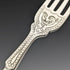 1877 British Antique Pure Silver Blade White Butterfly Shell Handle Fish Cutlery 3 Pairs Set William Hutton