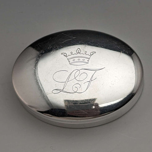 Italian Vintage Continental Silver Pill Case