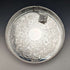 Bandeja de galería de plata chapada vintage británica, diámetro 26 cm, en caja, stock antiguo (deadstock)