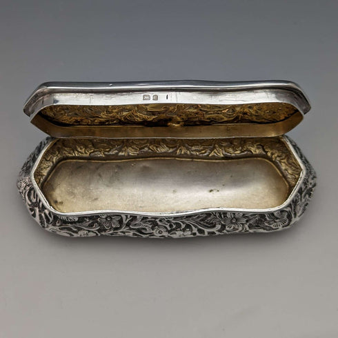 1904年 英国古董 纯银首饰盒 82g