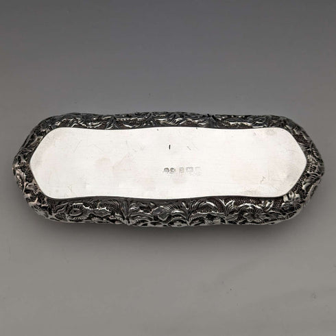 1904年 英国古董 纯银首饰盒 82g