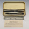 Set de pluma estilográfica y portaminas vintage Conway Stewart de Reino Unido, color negro, en estuche.