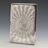 Estuche para cartas de plata esterlina antigua de Baccarat, 165 g