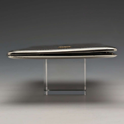Estuche para cartas de plata esterlina antigua de Baccarat, 165 g