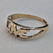 Anillo de oro de 9 quilates con grabado "LOVE", joyería vintage británica