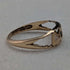 Anillo de oro de 9 quilates con grabado "LOVE", joyería vintage británica