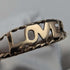 Anillo de oro de 9 quilates con grabado "LOVE", joyería vintage británica