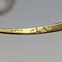 Anillo de oro de 9 quilates con triple diamante, joyería vintage británica