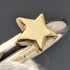 Anillo de plata de ley con estrella de oro de 9 quilates, joyería vintage británica
