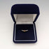 Anillo de plata de ley con estrella de oro de 9 quilates, joyería vintage británica