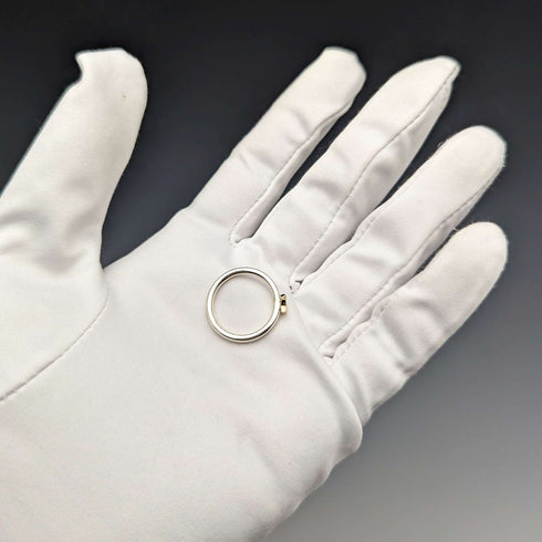 Anillo de plata de ley con estrella de oro de 9 quilates, joyería vintage británica