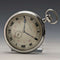 Reloj de bolsillo Longines antiguo, circa 1916, caja de plata delgada de cara abierta, en buen estado de funcionamiento